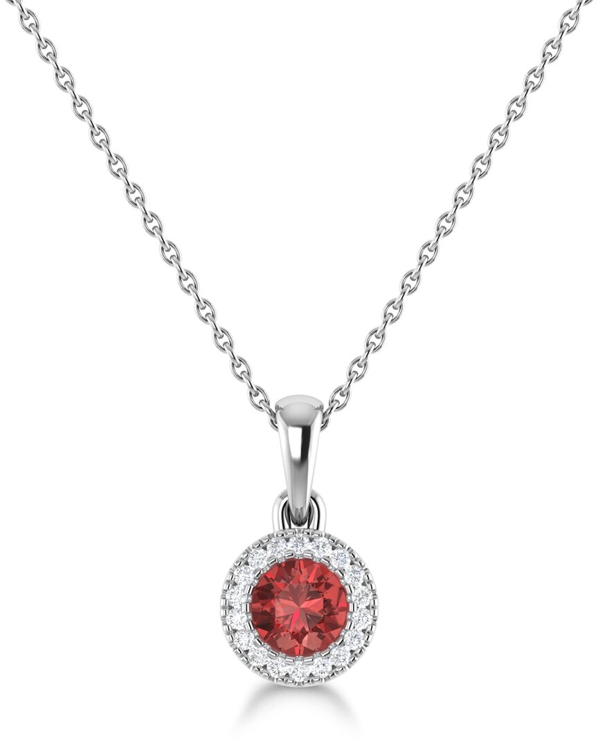 Sabrina Designs 14k 0.30 Ct. Tw. Diamond & Garnet Pendant