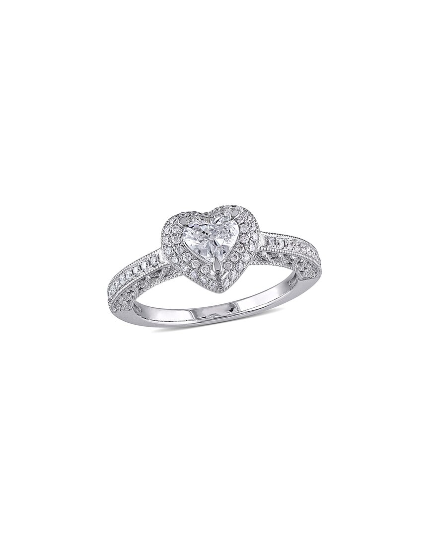 Rina Limor 14k 0.70 Ct. Tw. Diamond Halo Heart Ring