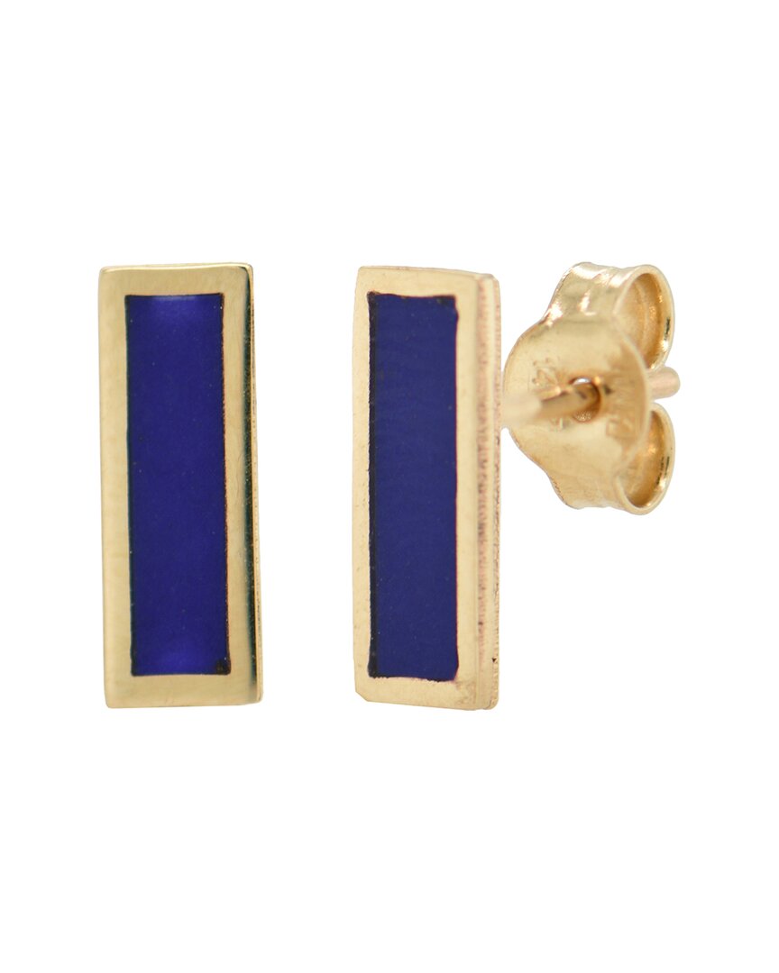 Sabrina Designs 14k Lapis Bar Studs