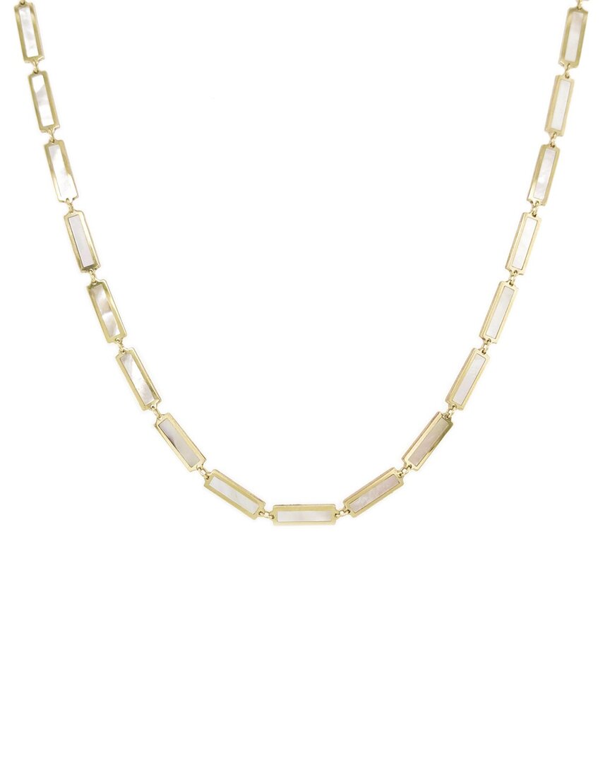 Sabrina Designs 14k Mother-of-pearl Bar Necklace