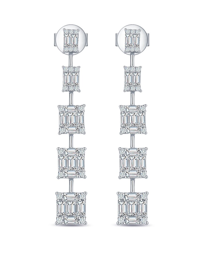 Sabrina Designs 14k 1.30 Ct. Tw. Diamond Baguette Drop Earrings