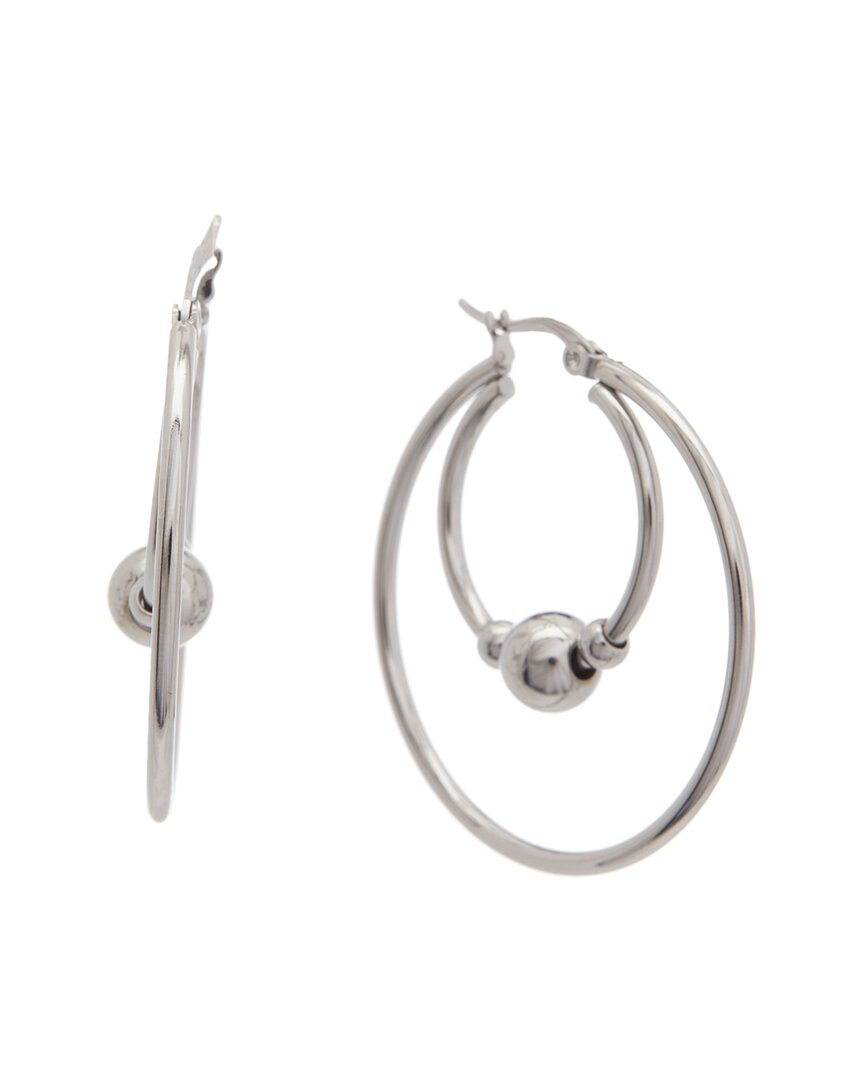 Juvell 18k Plated Double Row Hoops