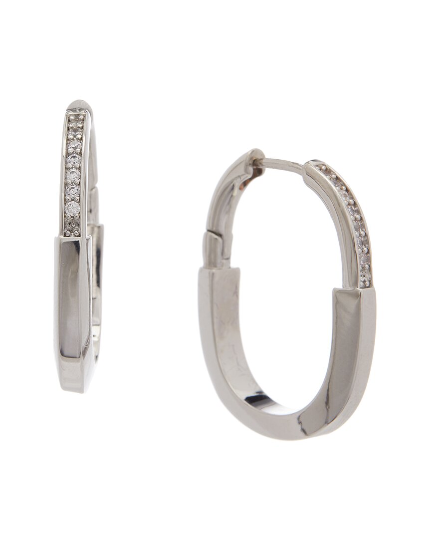 Juvell 18k Plated Cz Huggie Earrings