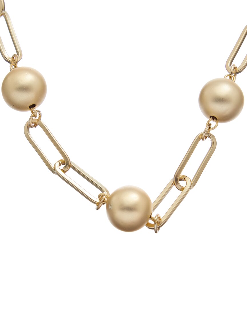 Juvell 18k Plated Pearl Link Necklace