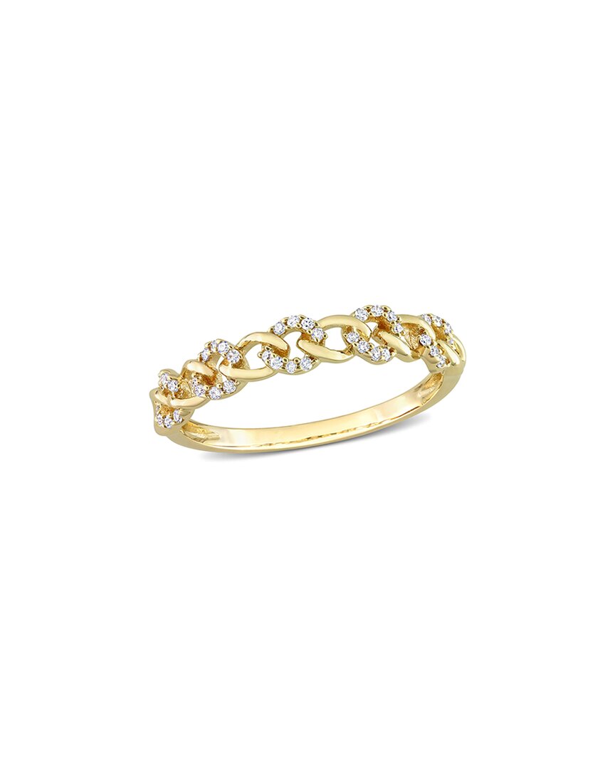 Rina Limor Miniature Links 14k 0.12 Ct. Tw. Diamond Ring