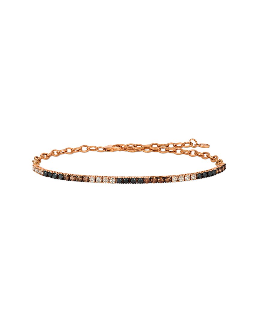 Le Vian 14k Rose Gold 1.26 Ct. Tw. Diamond Adjustable Bracelet