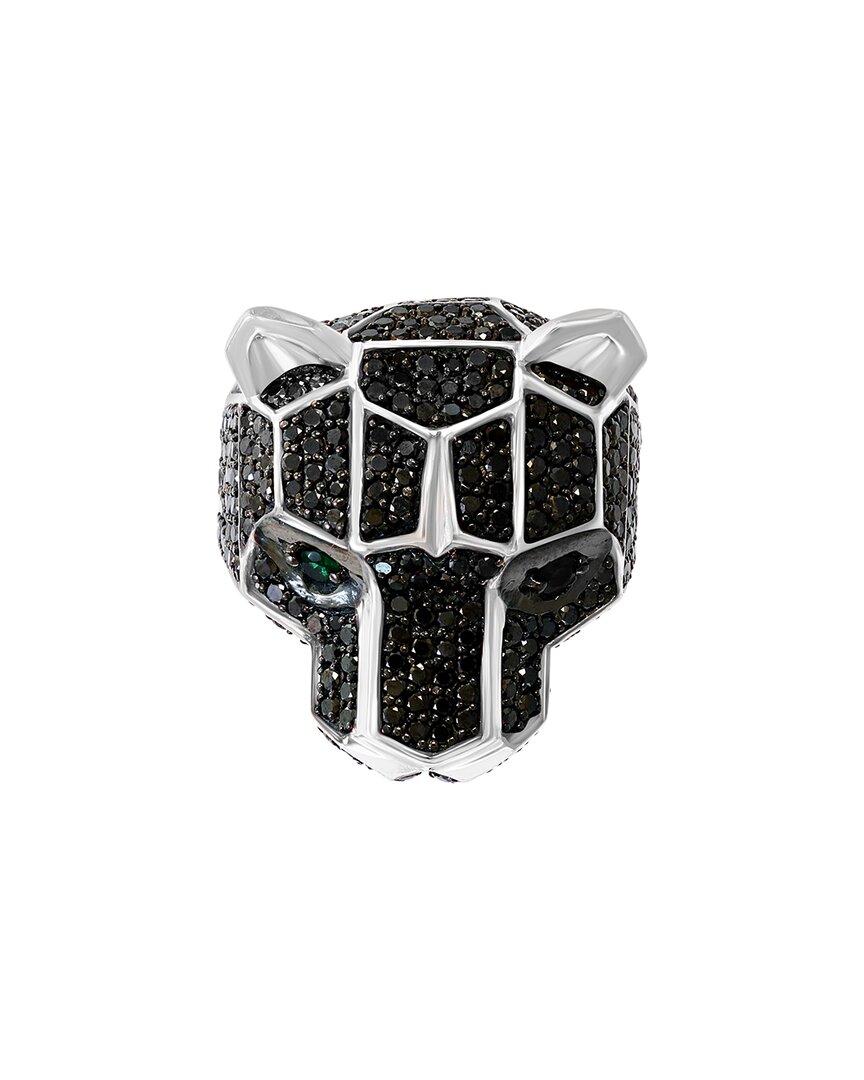 Effy Fine Jewelry Silver 3.63 ct. tw. Black Spinel CZ Ring