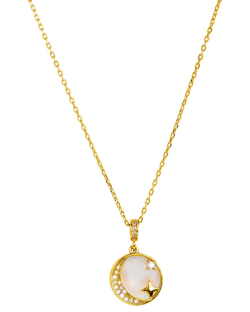 Savvy Cie 18k 2mm Pearl Pendant Necklace