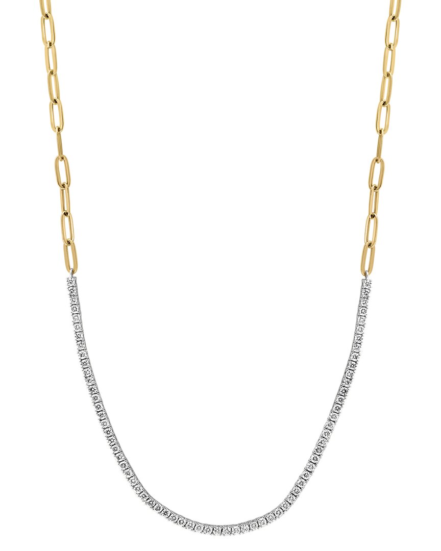 Effy Fine Jewelry 14k Two-tone 1.95 Ct. Tw. Lab-grown Diamond Necklace