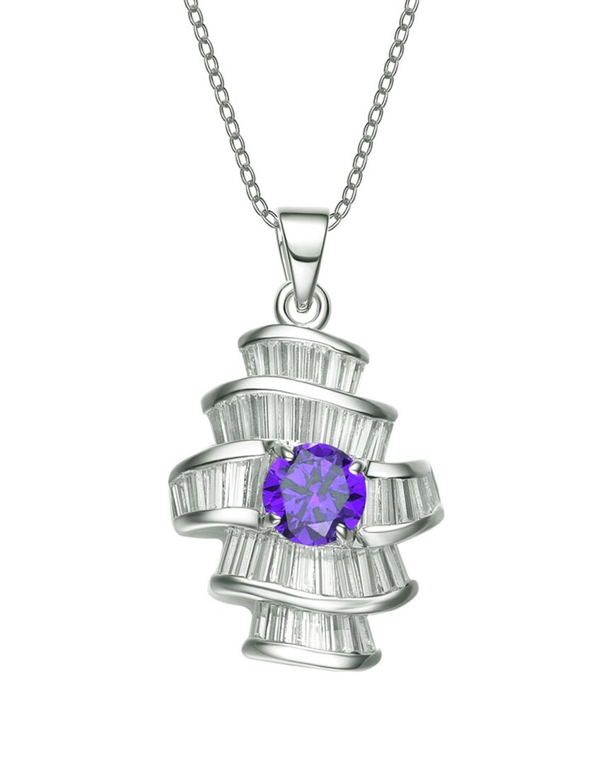 Genevive Silver Cz Pendant