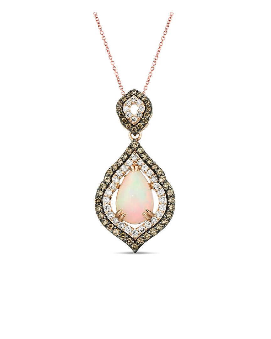 Le Vian ® Crazy Collection 14k Rose Gold 2.50 Ct. Tw. Diamond & Opal Pendant In Gold