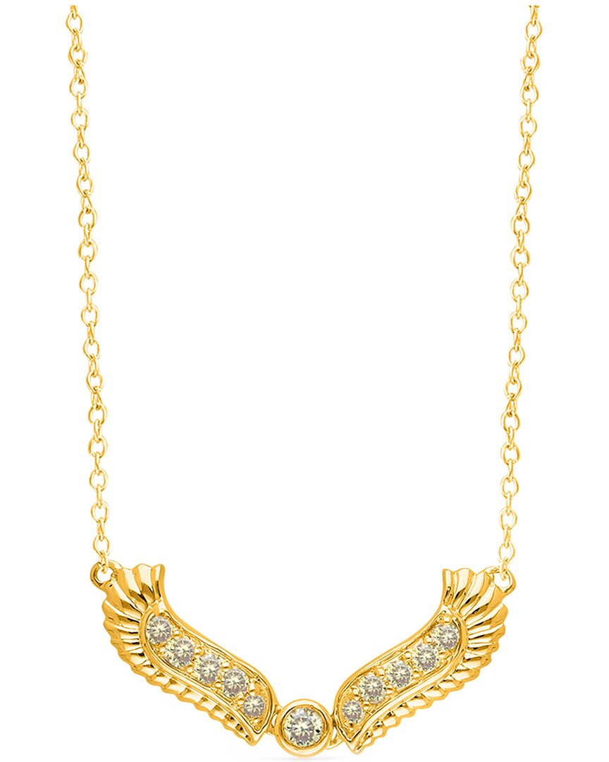 Kallati 14k 0.15 Ct. Tw. Diamond Wing Necklace