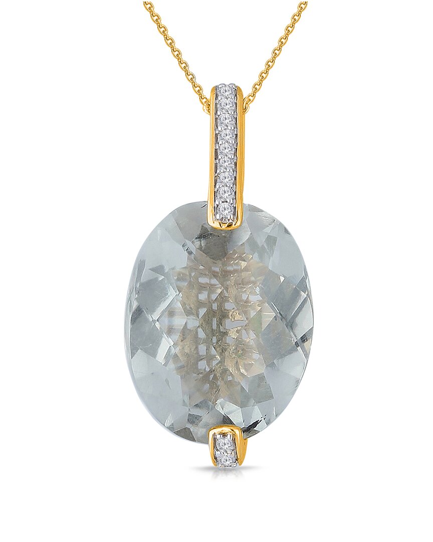 Shop Kallati 14k 7.95 Ct. Tw. Diamond & Amethyst Pendant Necklace