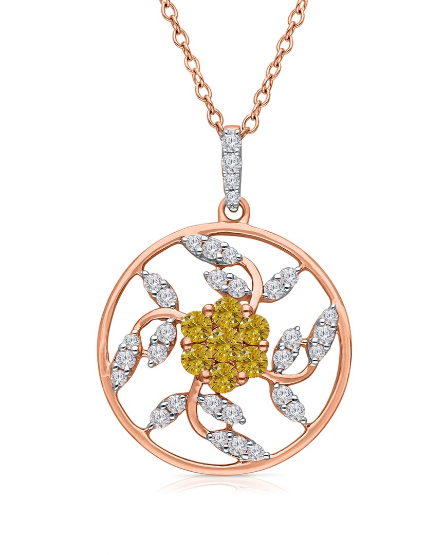 Kallati 14k Rose Gold 0.60 Ct. Tw. Diamond Pendant Necklace