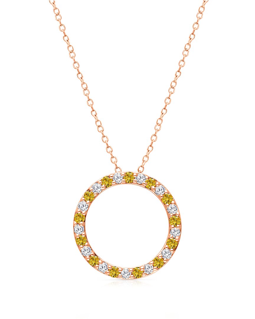 Kallati 14k Rose Gold 0.70 Ct. Tw. Diamond Pendant Necklace