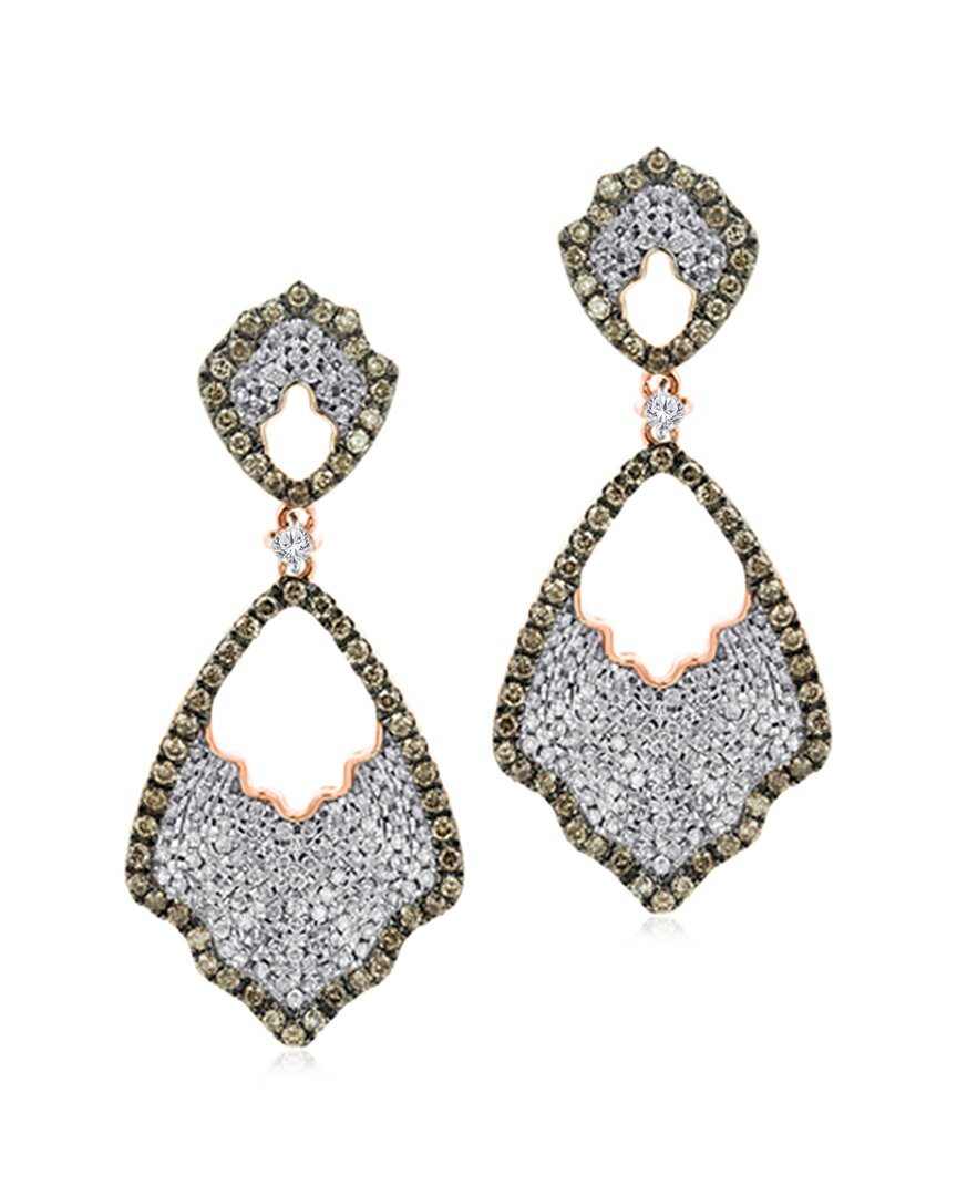 Kallati 14k Rose Gold 1.45 Ct. Tw. Diamond Drop Earrings
