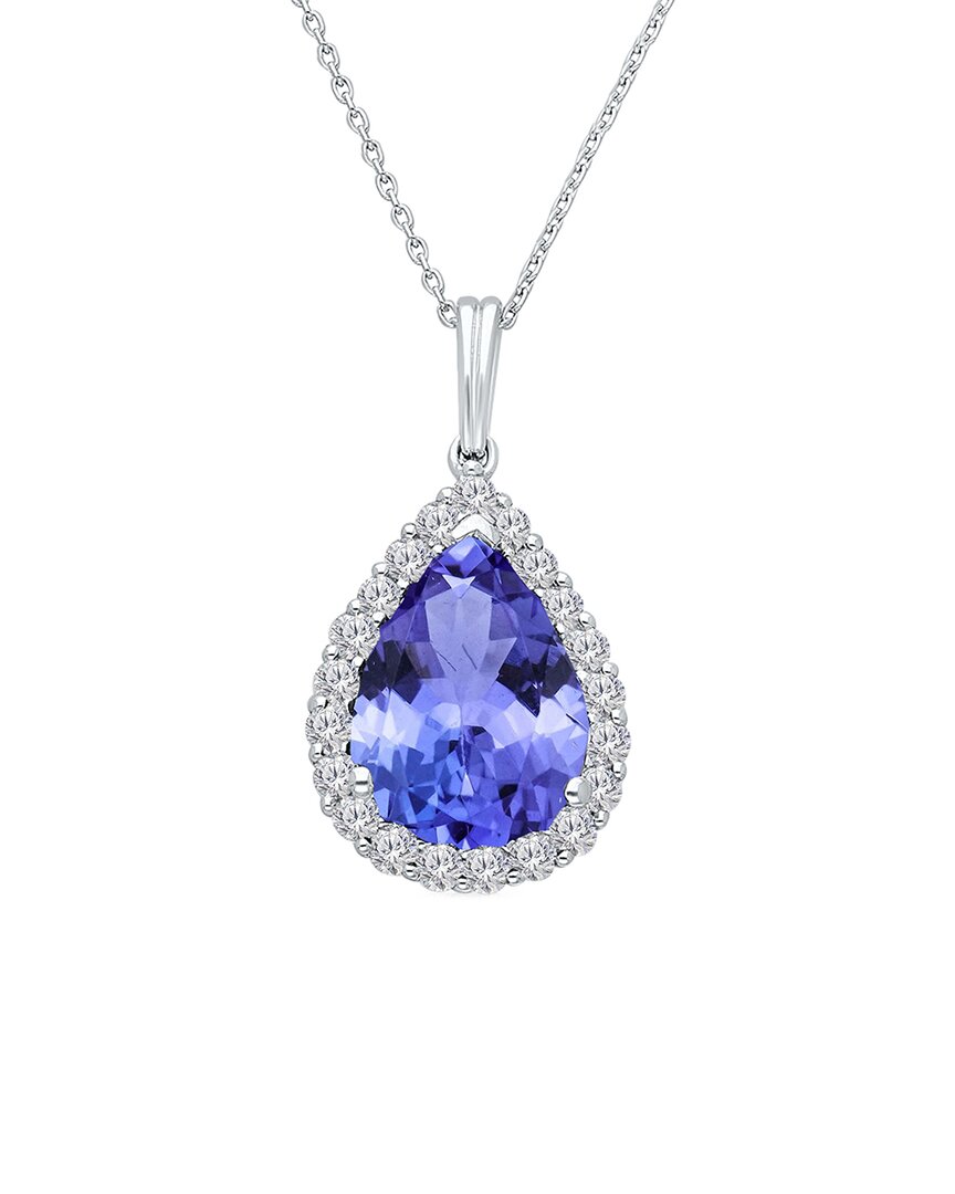 Shop Kallati 14k 3.95 Ct. Tw. Diamond & Tanzanite Pendant Necklace