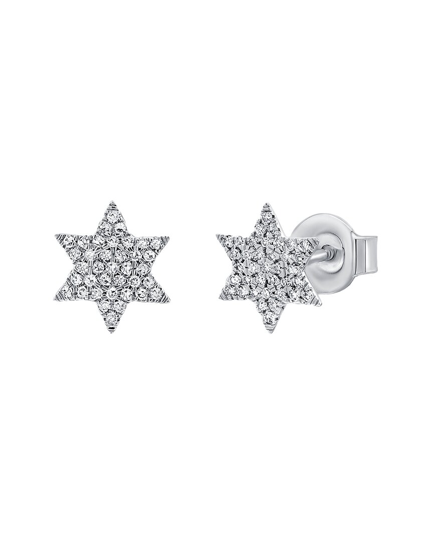 Sabrina Designs 14k 0.15 Ct. Tw. Diamond Star Studs