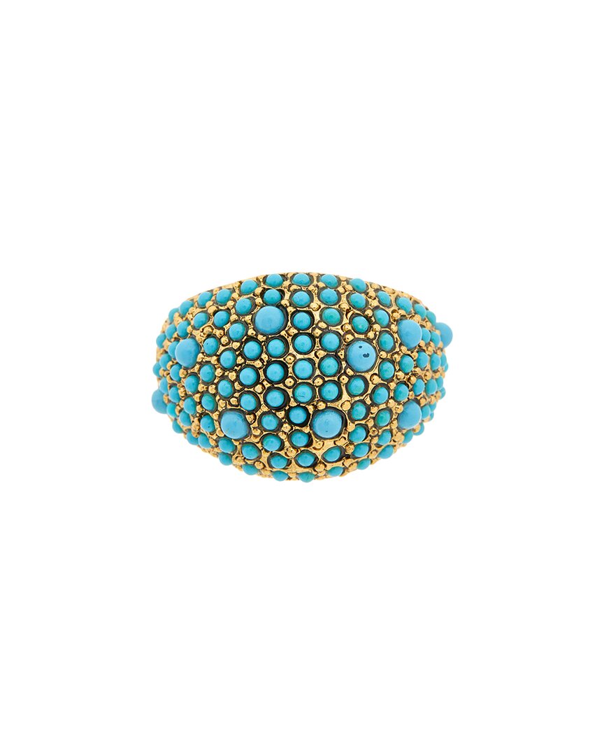 Kenneth Jay Lane Statement Ring In Blue
