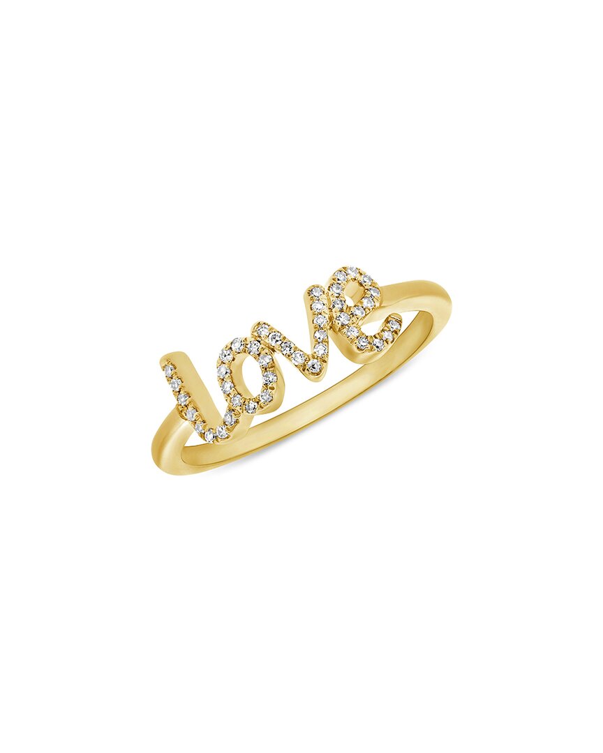 Sabrina Designs 14k 0.11 Ct. Tw. Diamond Love Ring In Gold
