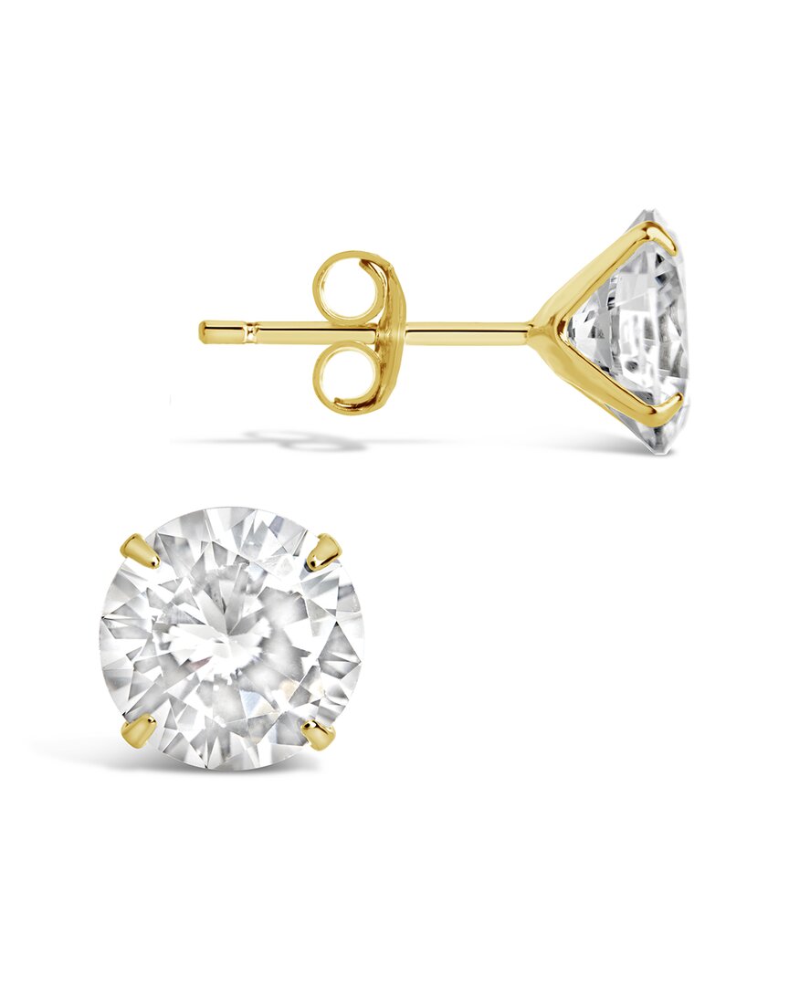 Sterling Forever 14k Over Silver Cz Studs