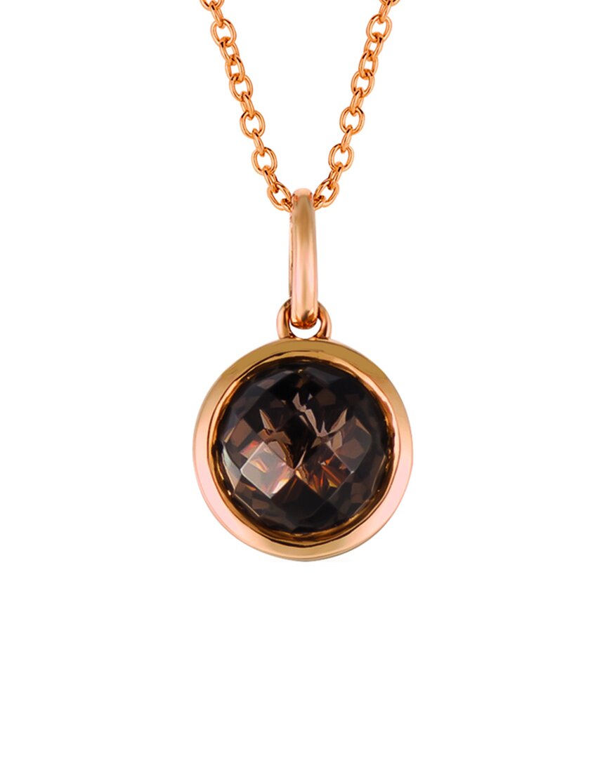 Le Vian 14k 1.00 Ct. Tw. Smoky Quartz Pendant Necklace In Brown