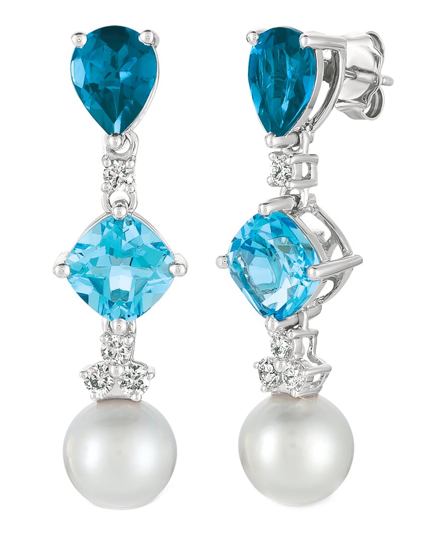 Le Vian 14k 3.91 Ct. Tw. Blue Topaz Earrings In Blue