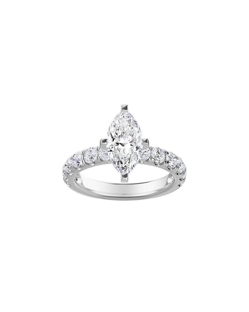 Diana M. Fine Jewelry 14k 1.99 Ct. Tw. Diamond Half-eternity Ring In Metallic