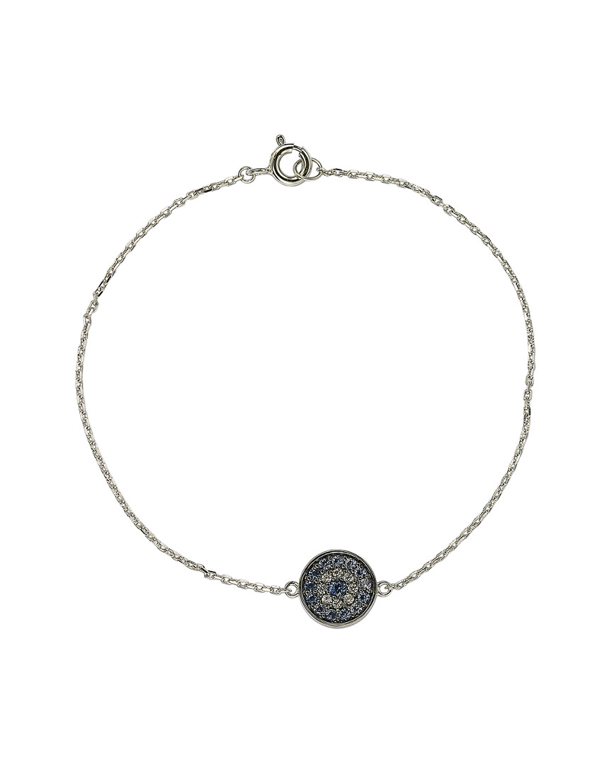 Suzy Levian Silver 0.27 Ct. Tw. Gemstone Bracelet