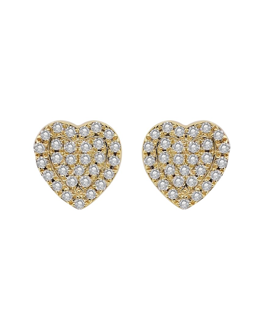 Diana M. Fine Jewelry 14k Rose Gold 0.17 Ct. Tw. Diamond Earrings