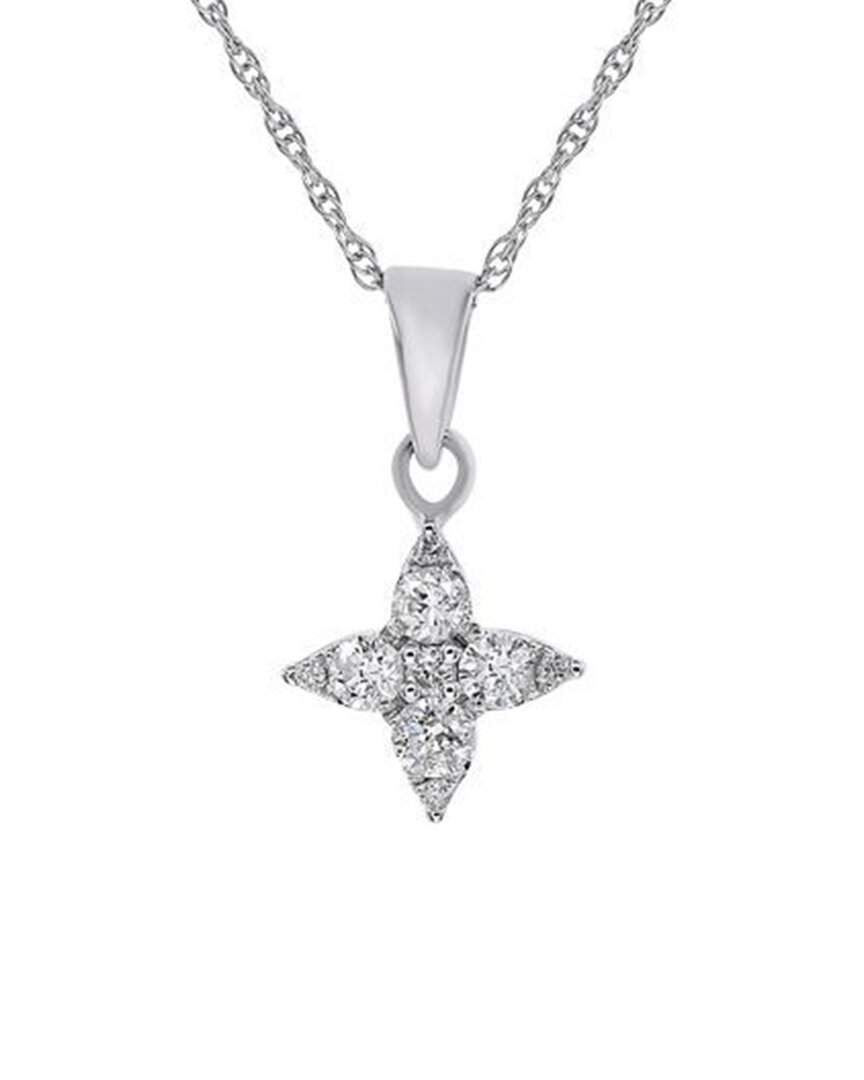 Diana M. Fine Jewelry 14k 0.25 Ct. Tw. Diamond Necklace