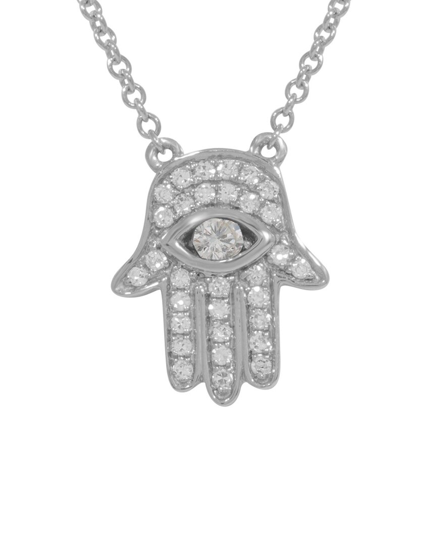 Diana M. Fine Jewelry 14K 0.16 ct. tw. Diamond & Sapphire Necklace