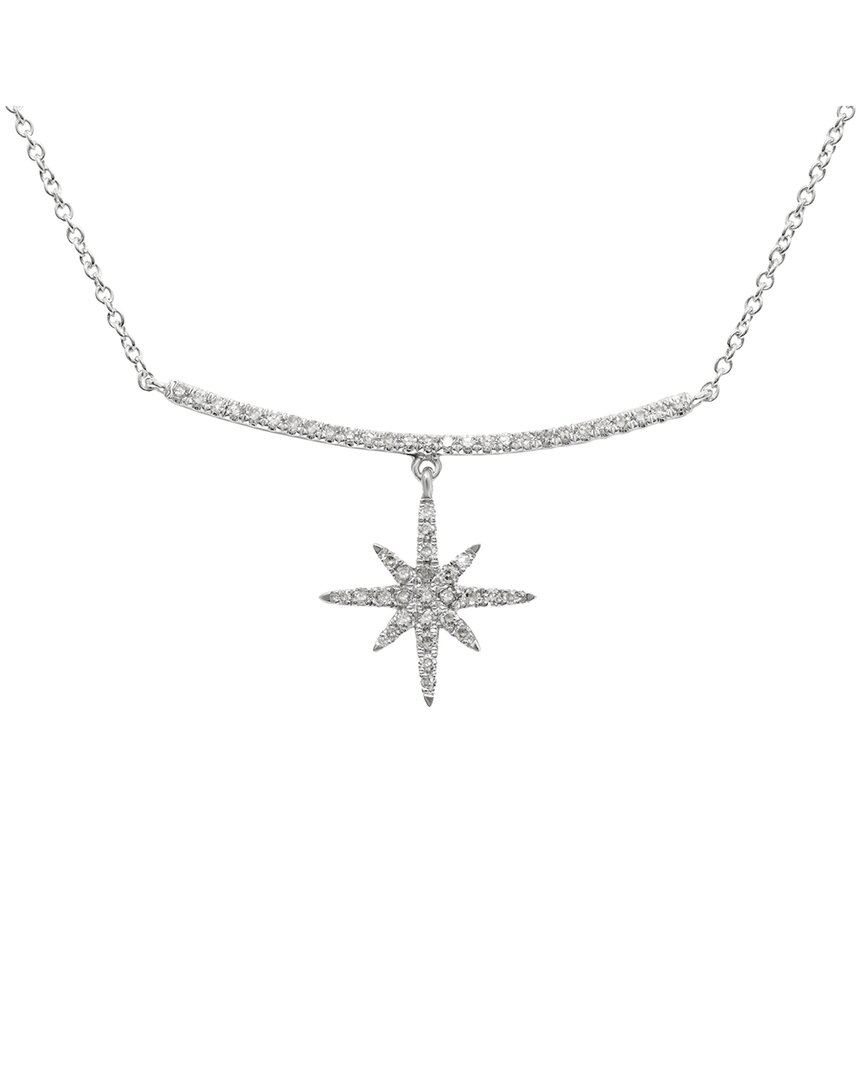 Diana M. Fine Jewelry 14k 0.16 Ct. Tw. Diamond Necklace