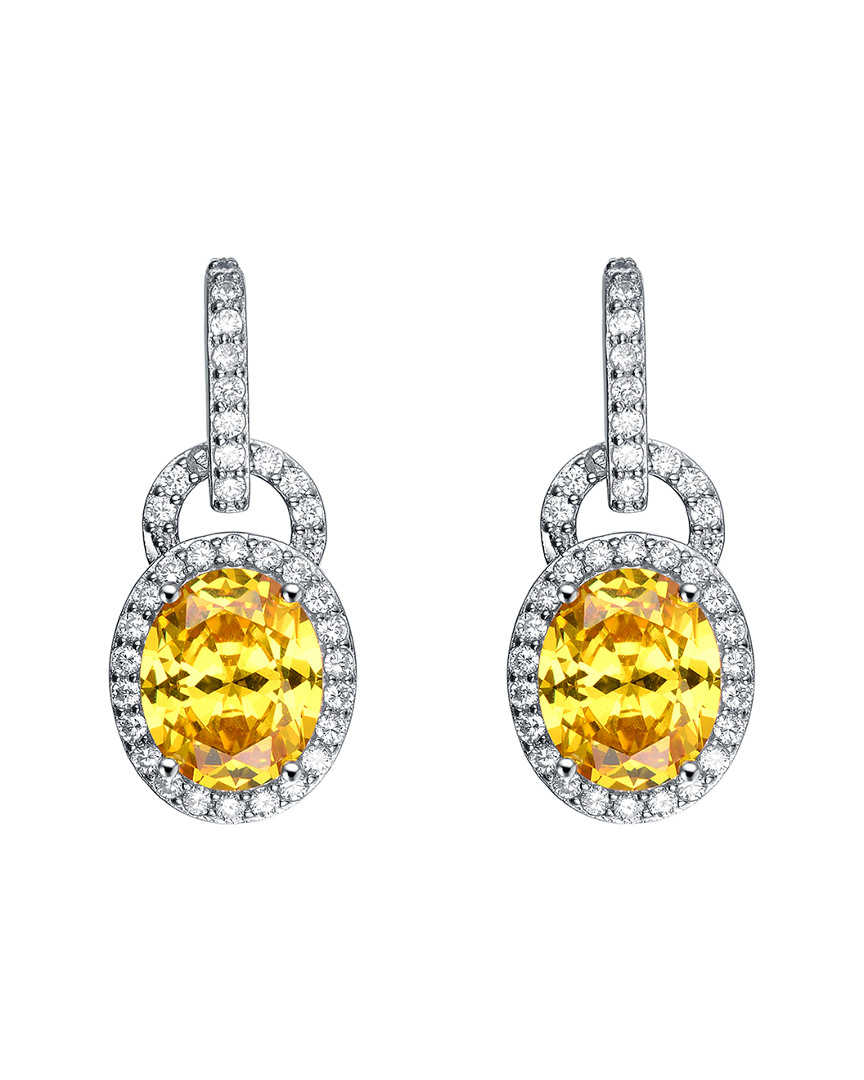 Genevive Silver Cz Earrings