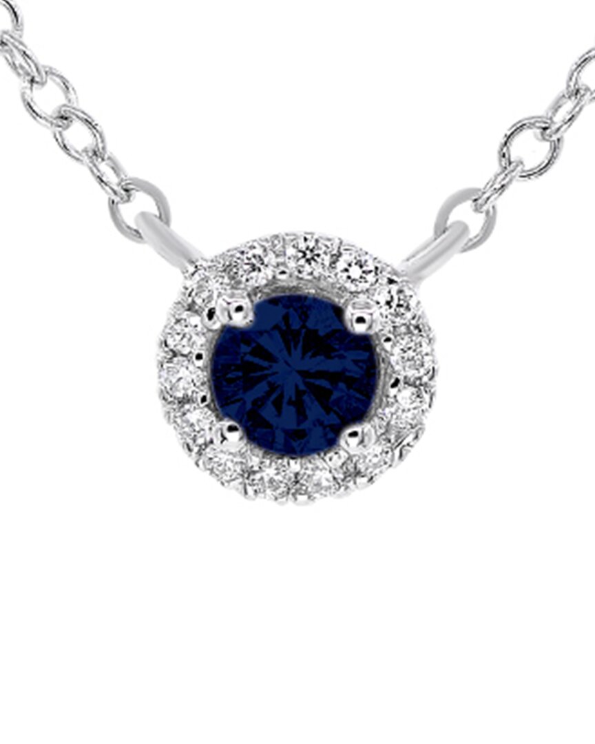 Diana M. Fine Jewelry 14K 0.69 ct. tw. Diamond & Sapphire Necklace