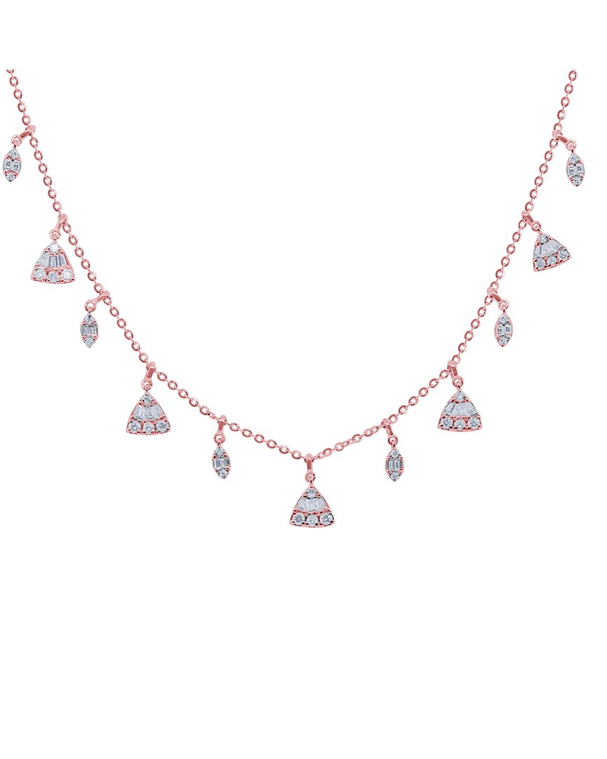 Diana M. Fine Jewelry 14K Rose Gold 1.07 ct. tw. Diamond Necklace