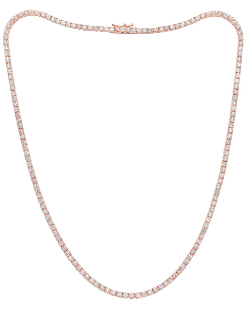 Diana M. Fine Jewelry 14k Rose Gold 10.00 Ct. Tw. Diamond Necklace