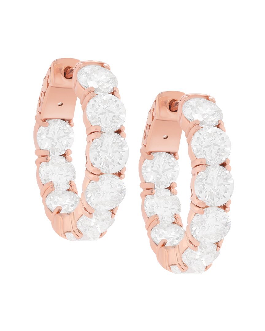 Diana M. Fine Jewelry 18K Rose Gold 7.85 ct. tw. Diamond Earrings
