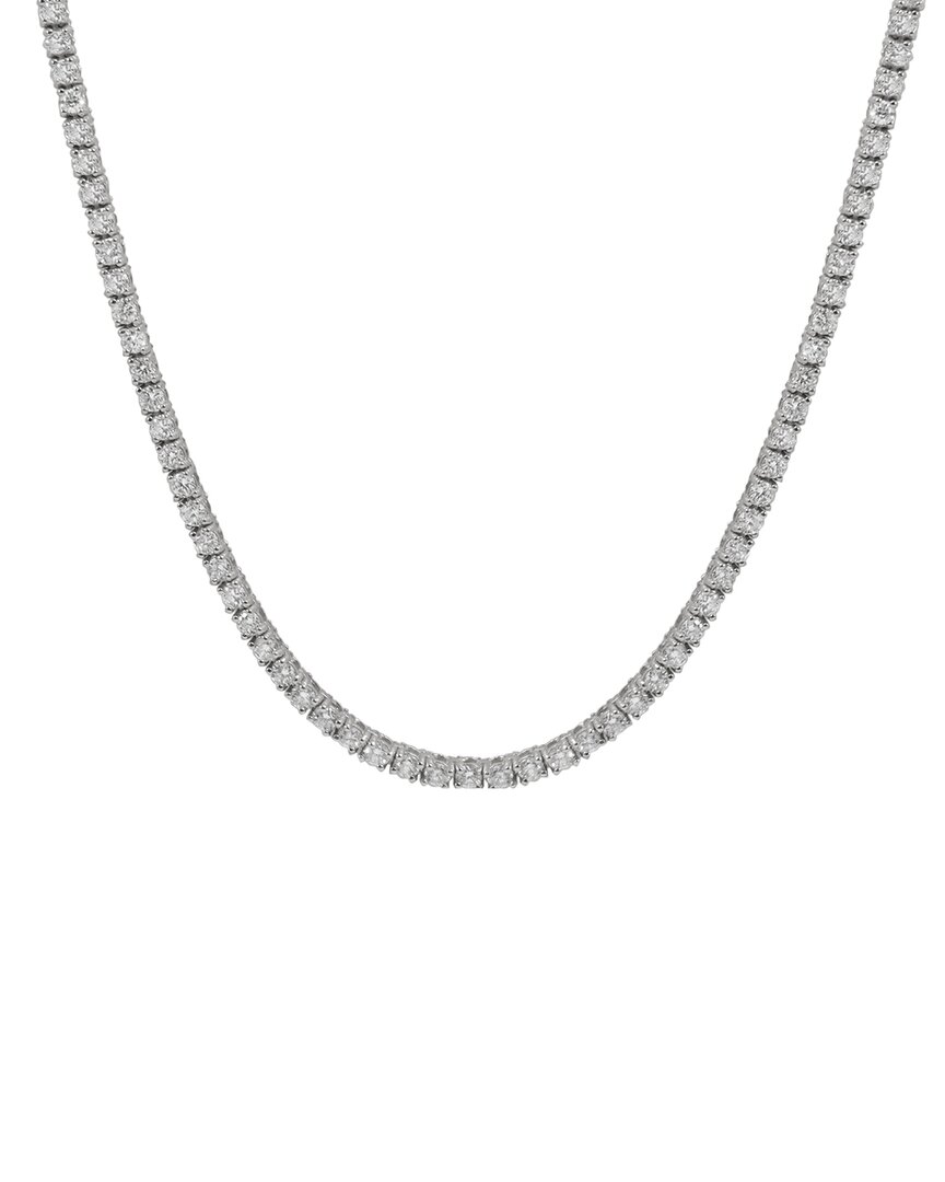 Diana M. Fine Jewelry 14k 21.40 Ct. Tw. Diamond Necklace In Metallic