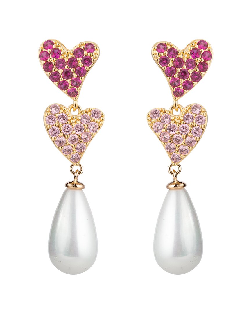 Eye Candy La Luxe Collection Cz Mini Heart Earrings