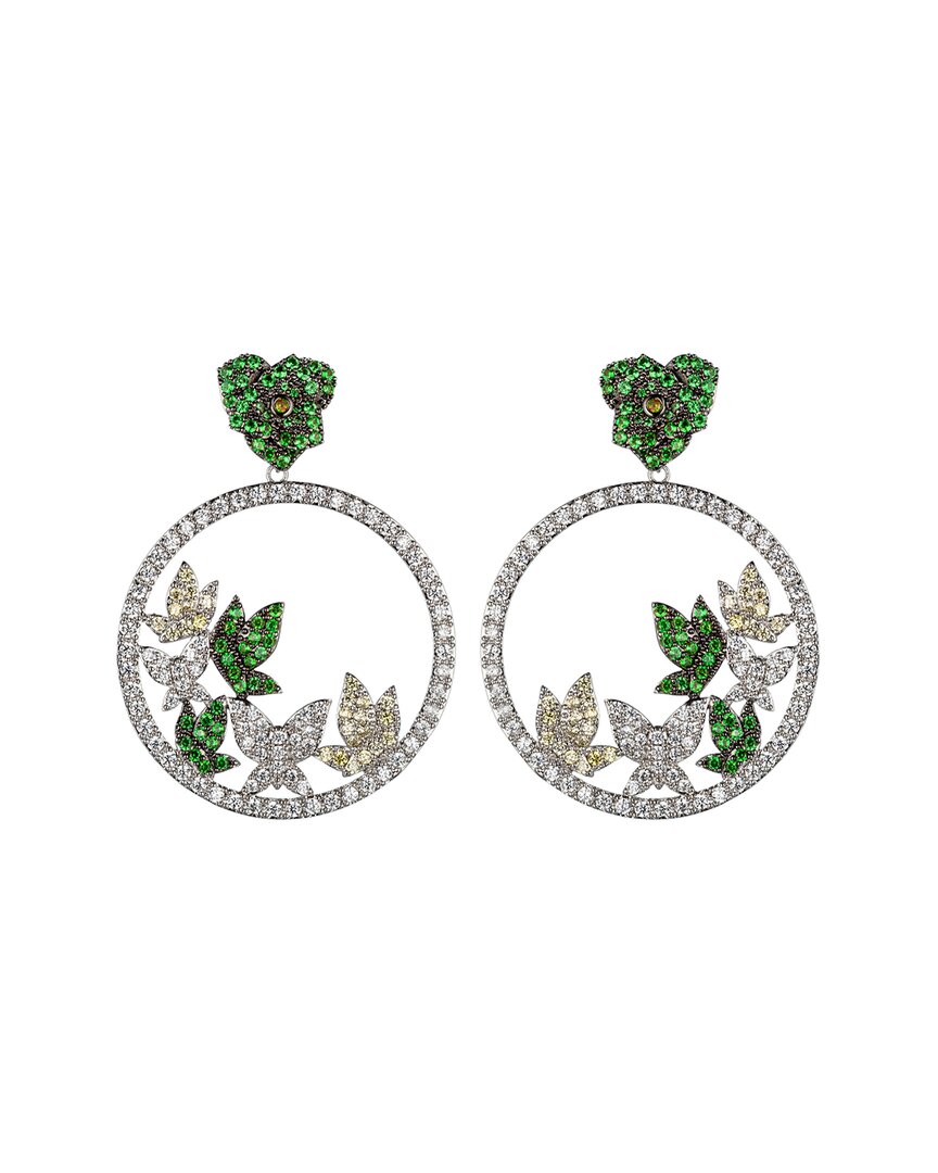 Eye Candy La Luxe Collection Cz Butterfly Statement Earrings