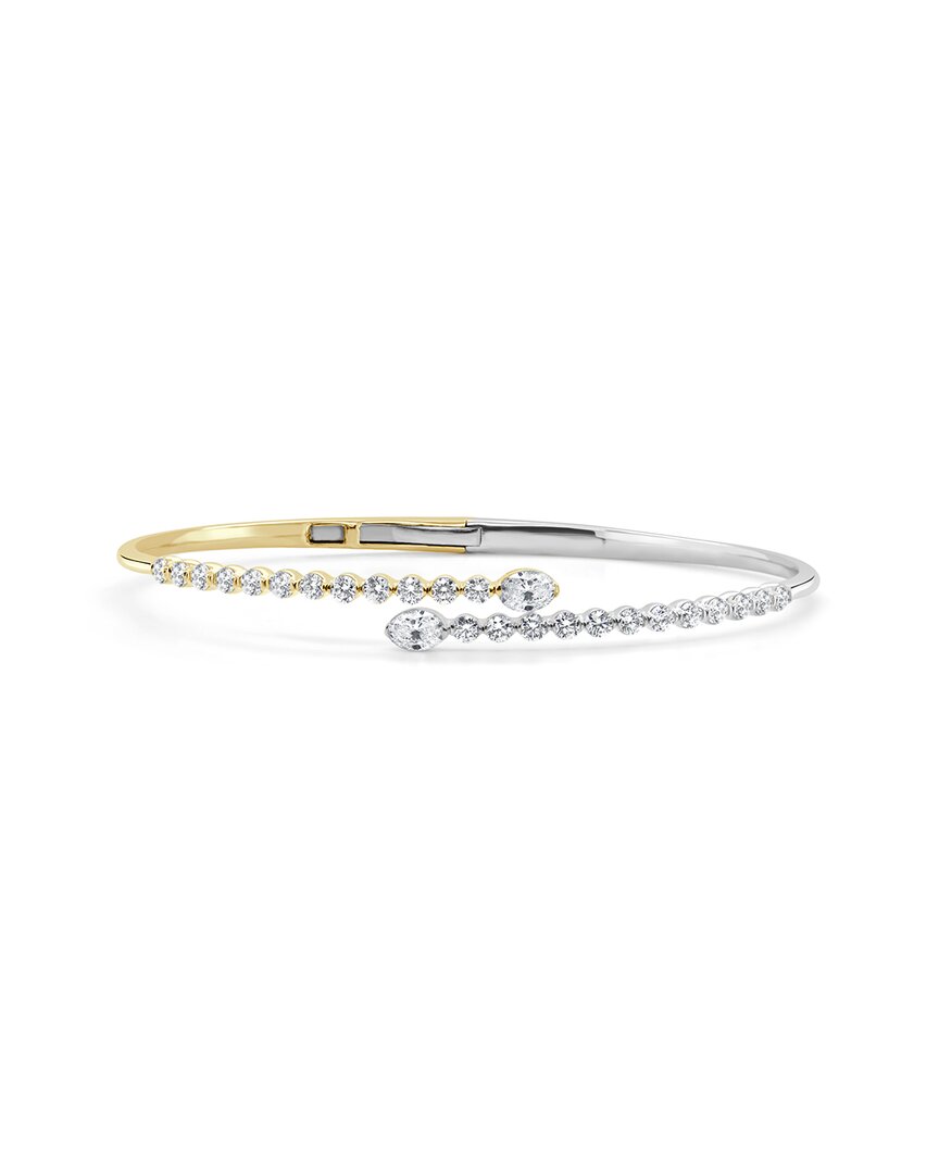 Sabrina Designs 14k Two-tone 1.65 Ct. Tw. Diamond Stackable Bangle Bracelet