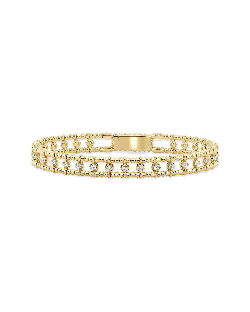 Sabrina Designs 14k 0.90 Ct. Tw. Diamond Stackable Flexible Bangle Bracelet