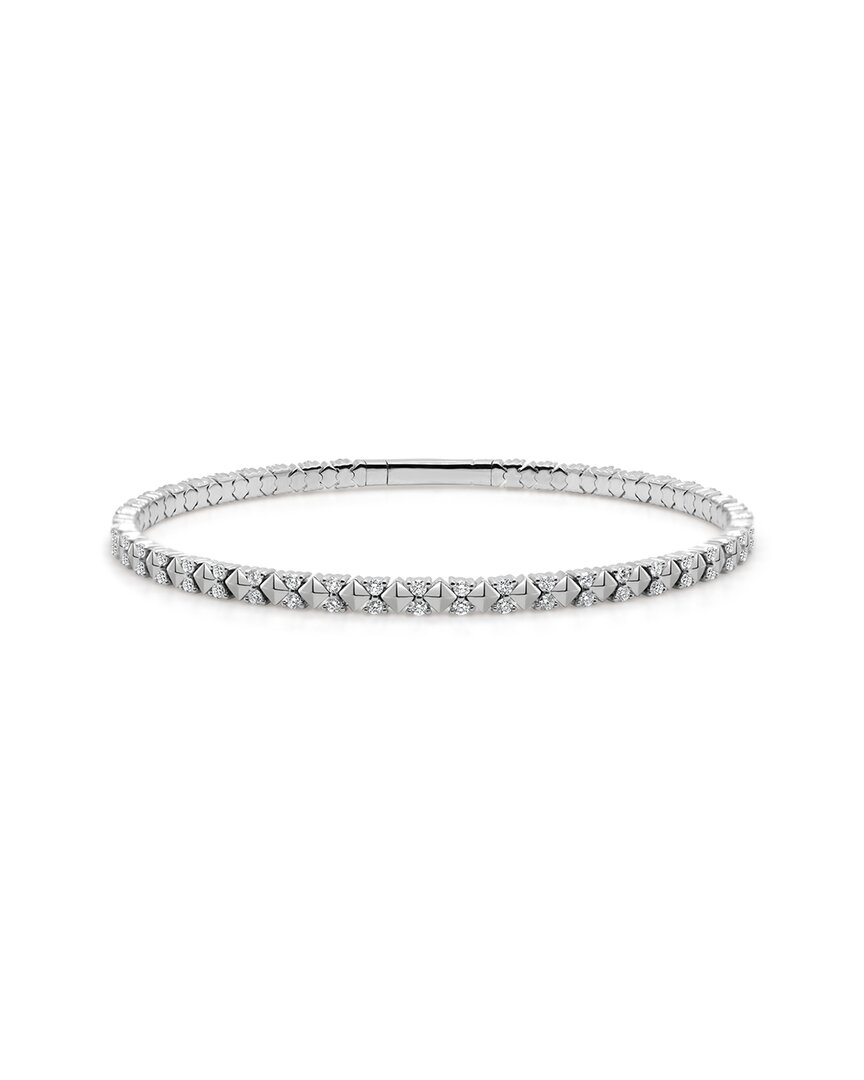 Sabrina Designs 14k 1.00 Ct. Tw. Diamond Stackable Flexible Bangle Bracelet