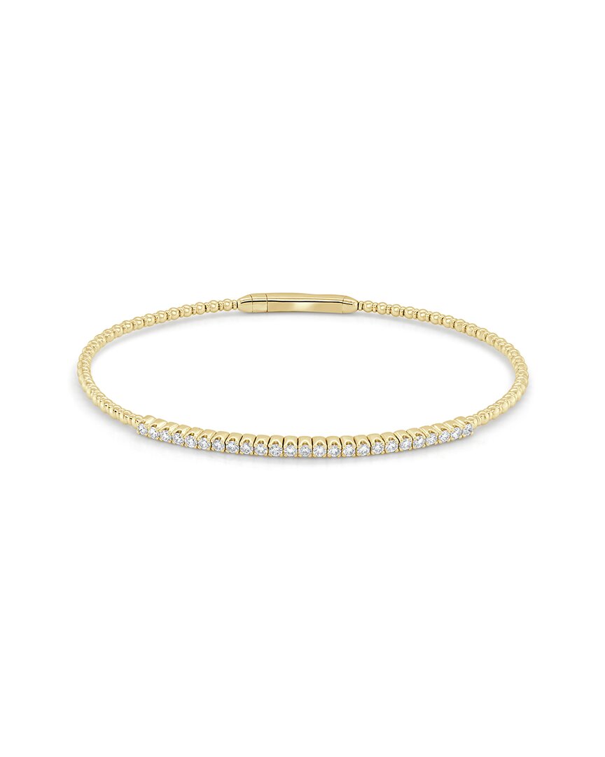 Sabrina Designs 14k 0.45 Ct. Tw. Diamond Stackable Flexible Bangle Bracelet