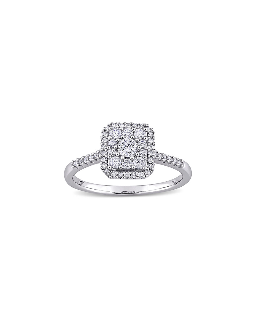 Rina Limor 10k 0.50 Ct. Tw. Diamond Halo Ring
