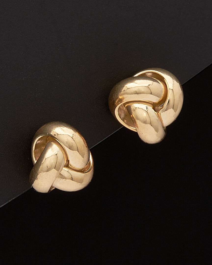 Italian Gold Love Knot Studs