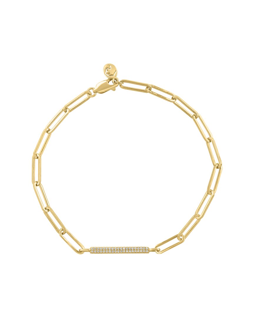 Effy Fine Jewelry Gold Over Silver 0.11 ct. tw. Diamond Bracelet