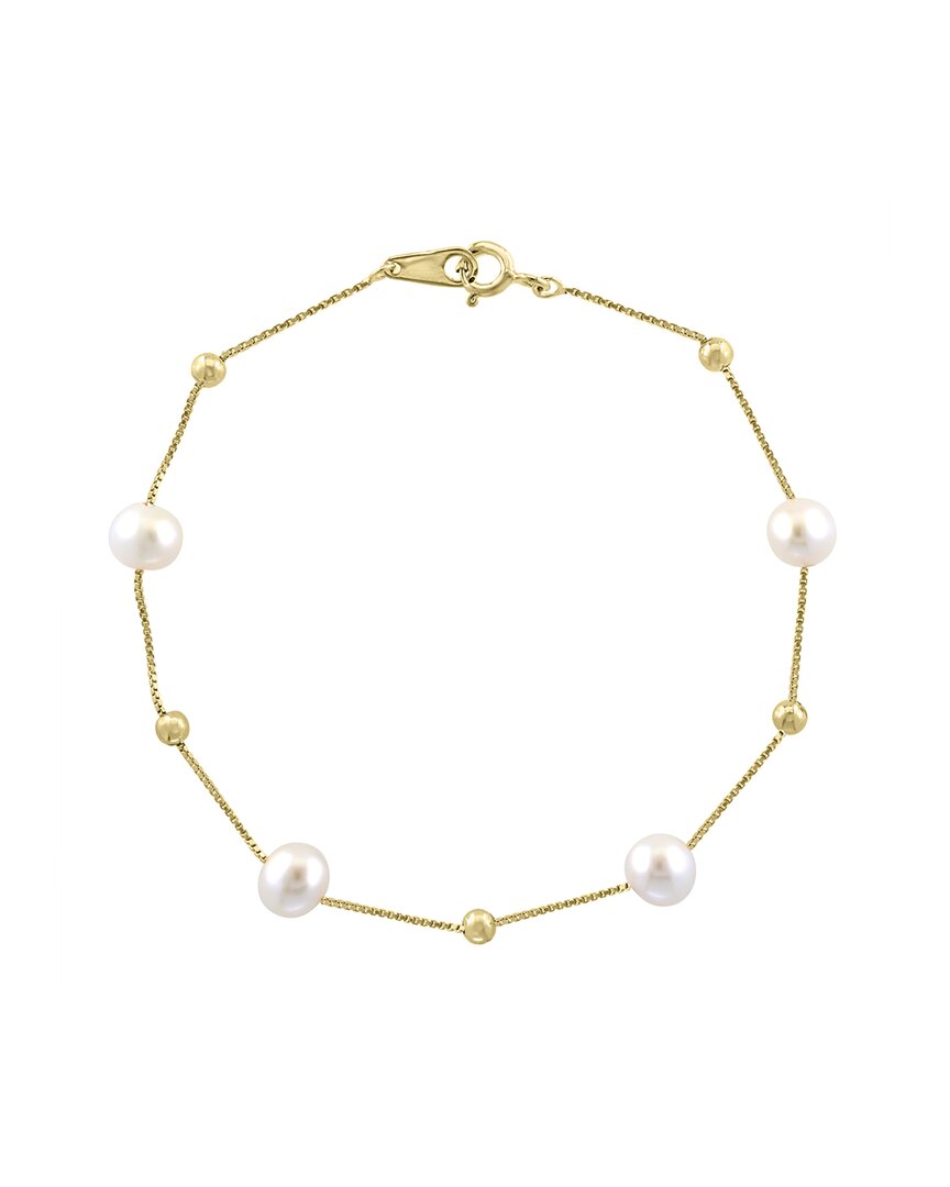 Effy Fine Jewelry Gold Over Silver 6mm Pearl Bracelet