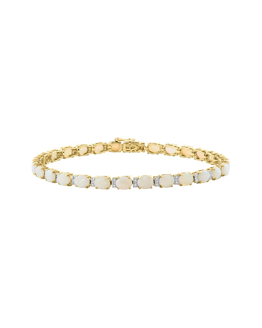 Effy Fine Jewelry 14K 7.15 ct. tw. Diamond & Opal Bracelet
